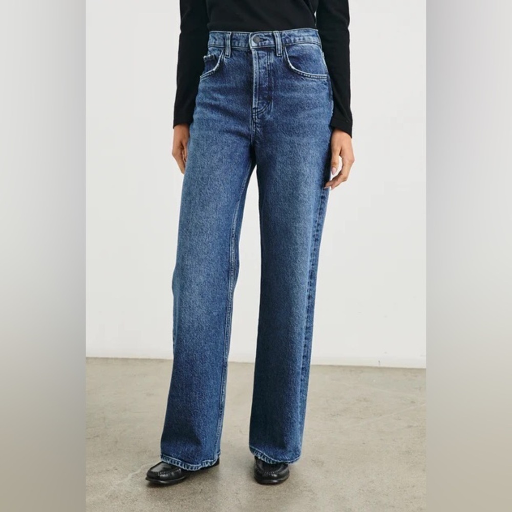 Rails The Getty High Rise Wide Leg Jeans Size 31 Moonlit Ocean